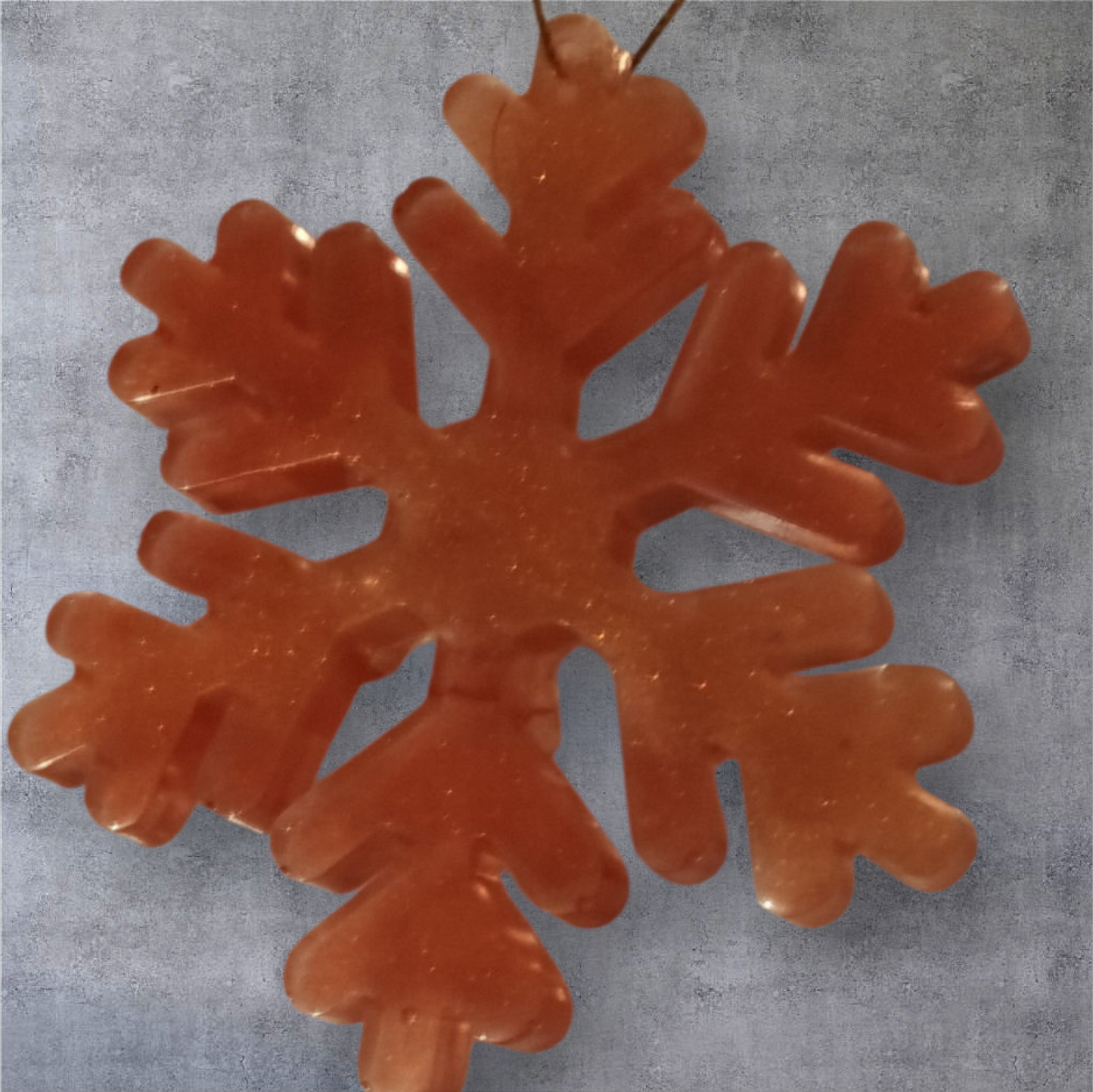 Décoration sapin flocon de neige diamètre 8cm