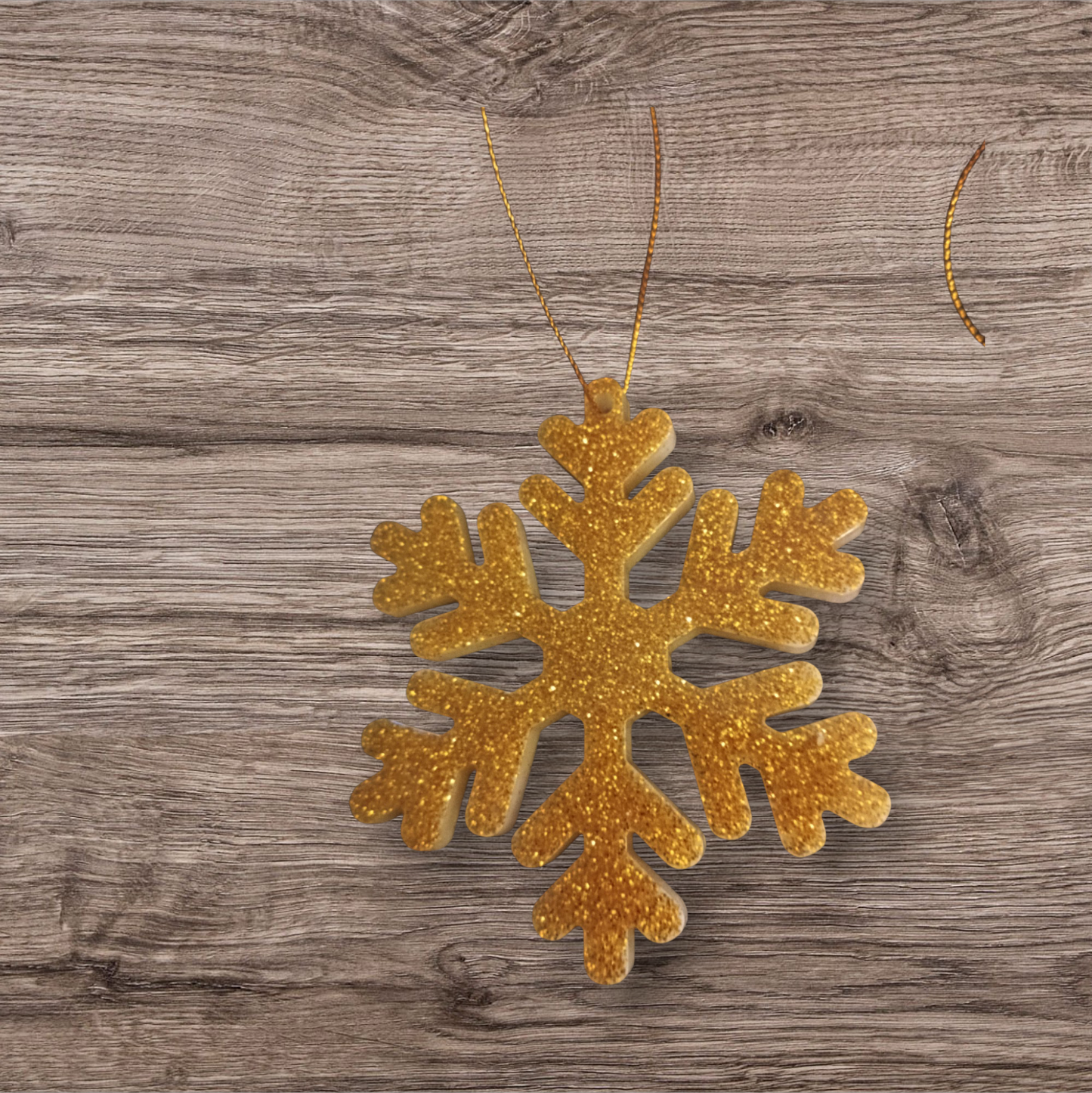 Décoration sapin flocon de neige diamètre 8cm