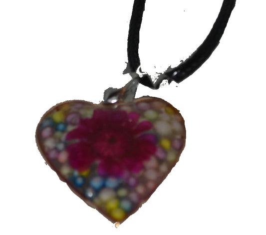 Pendentif forme cœur - Krearesine 