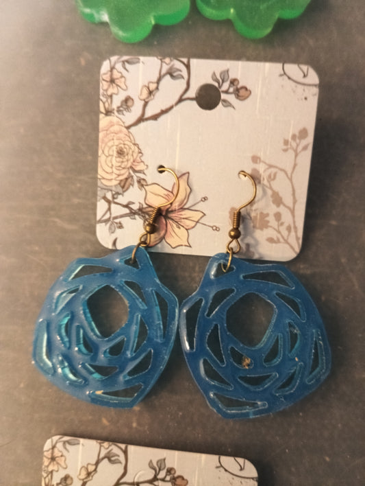 Boucle d'oreille design - Krearesine 