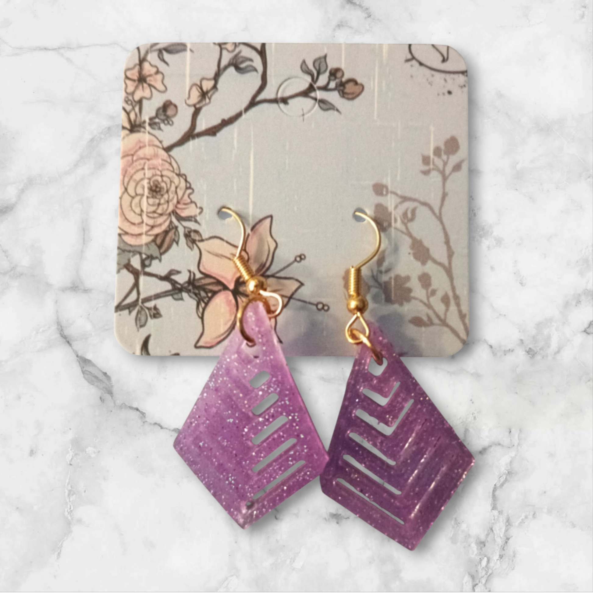 Boucle d'oreille design - Krearesine 