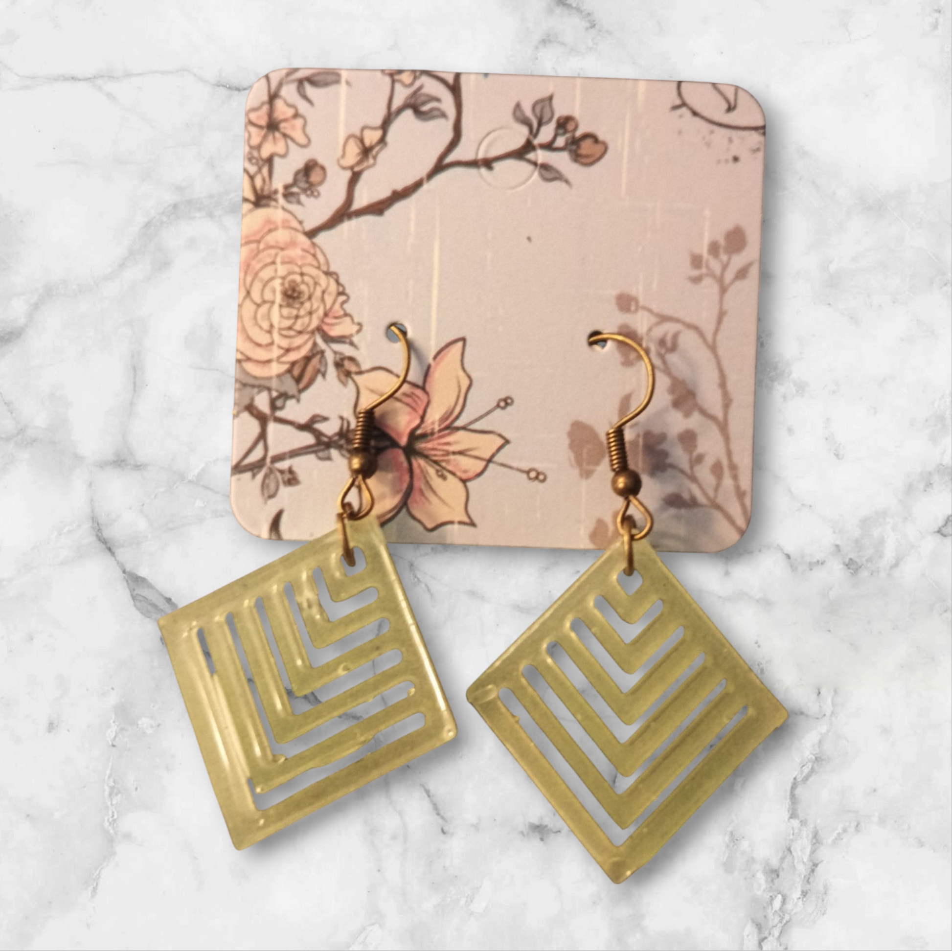 Boucle d'oreille design - Krearesine 