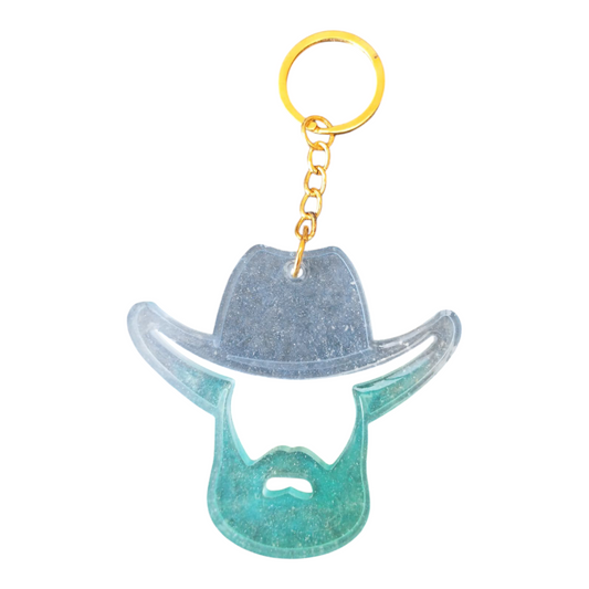 Porte Clef cowboy vert - Krearesine 
