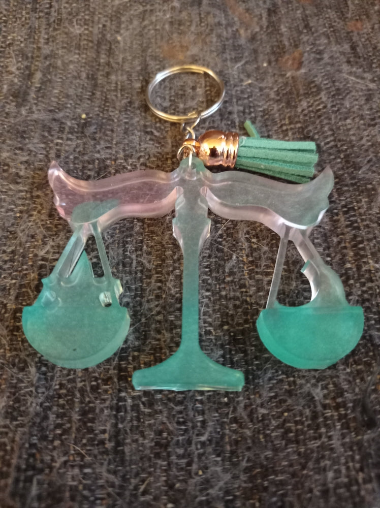 Porte clefs zodiaque Balance - Krearesine 