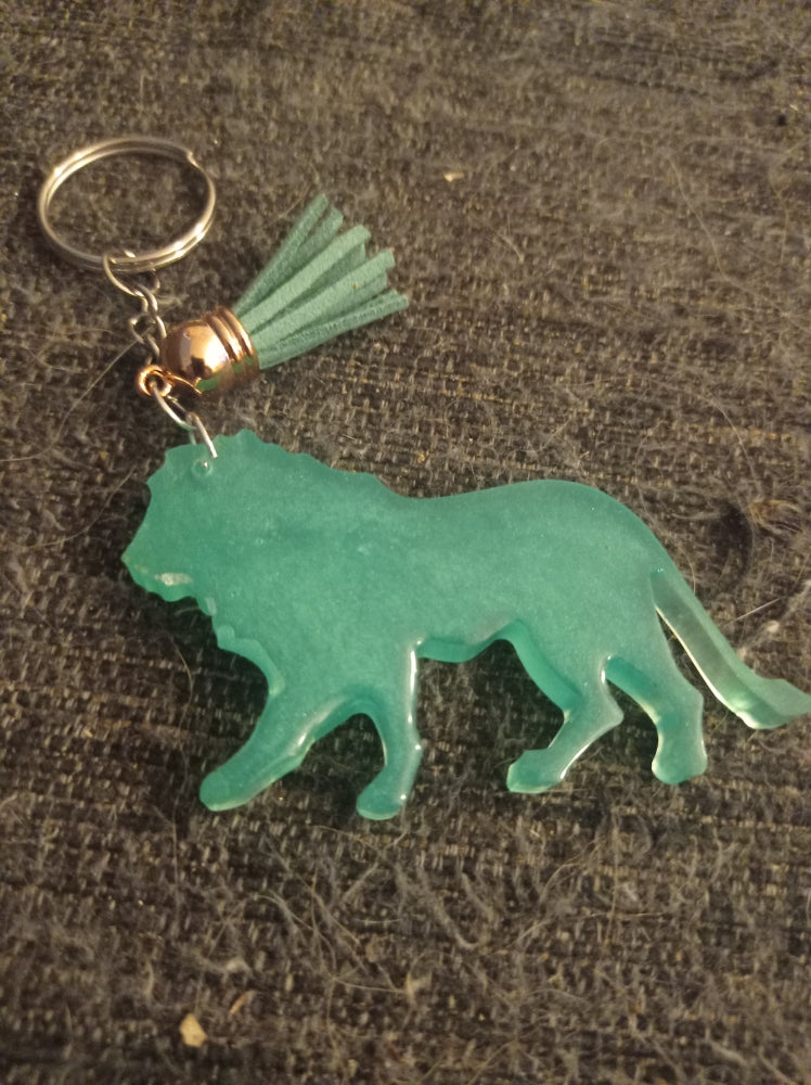 porte clé lion - Krearesine 