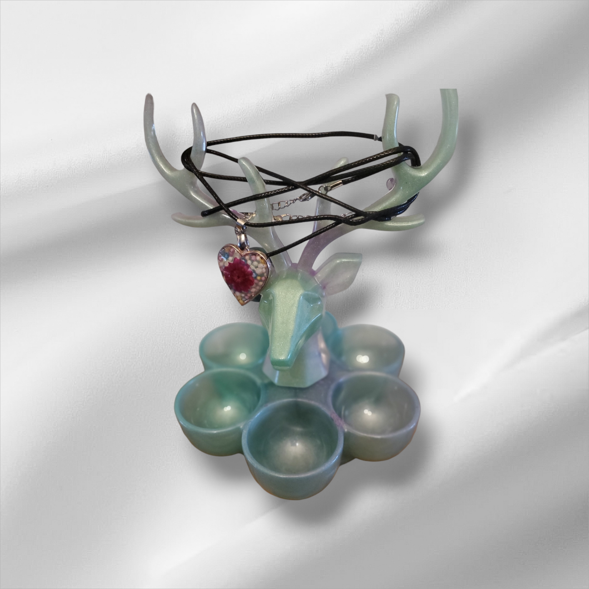 Porte bijoux cerf - Krearesine 