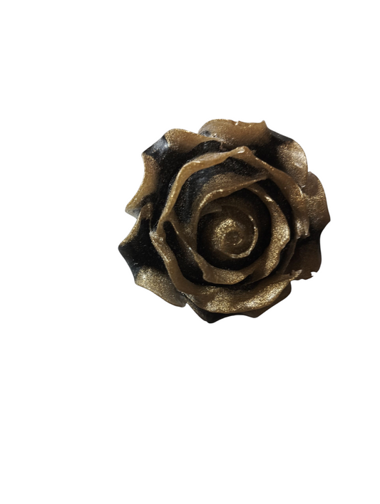 Magnets forme rose couleur marron et noir - Krearesine 