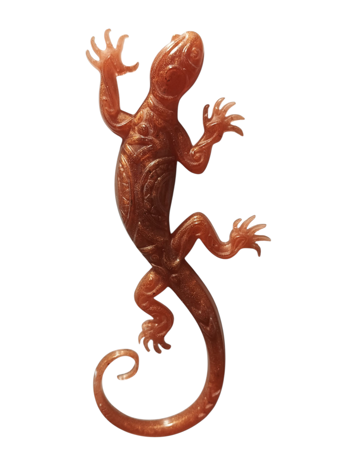 Lézard magnets cuivré - Krearesine 